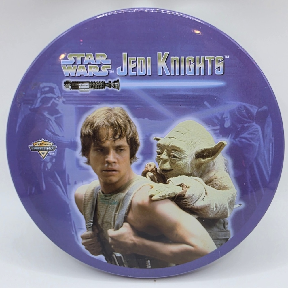 Star Wars Jedi Knights 1998 Metallic Impressions Metal Card Set Tin
